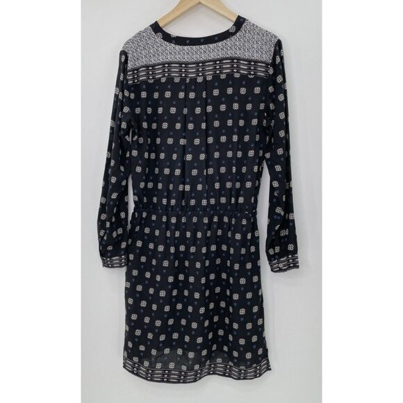 Two By Vince Camuto Tunic Dress Multicolor Geometric Cinched Waist Sz Small Boho - Picture 2 of 13